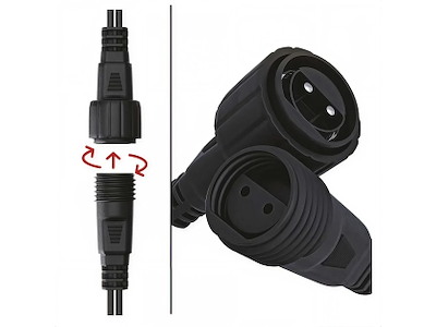 EMOS Connect System Standard (B) Forlængerkabel 10 m Sort