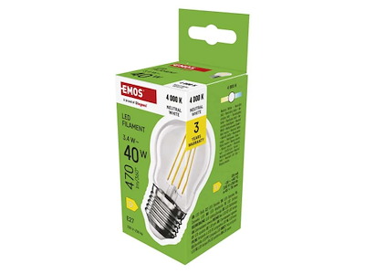 EMOS LED Krone 3,4W (40W) 4000K E27