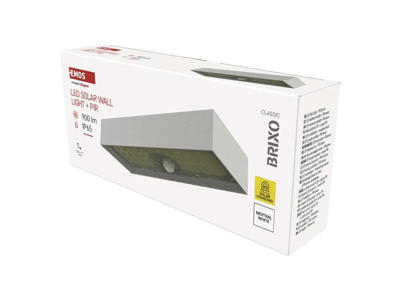 LED Solcelle Væglampe m/Pir IP65 