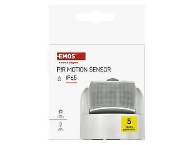 EMOS PIR Bevægelsessensor IP65 1200W Hvid