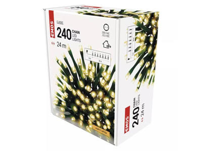 EMOS LED Lyskæde 240 Dioder 24M m/Timer
