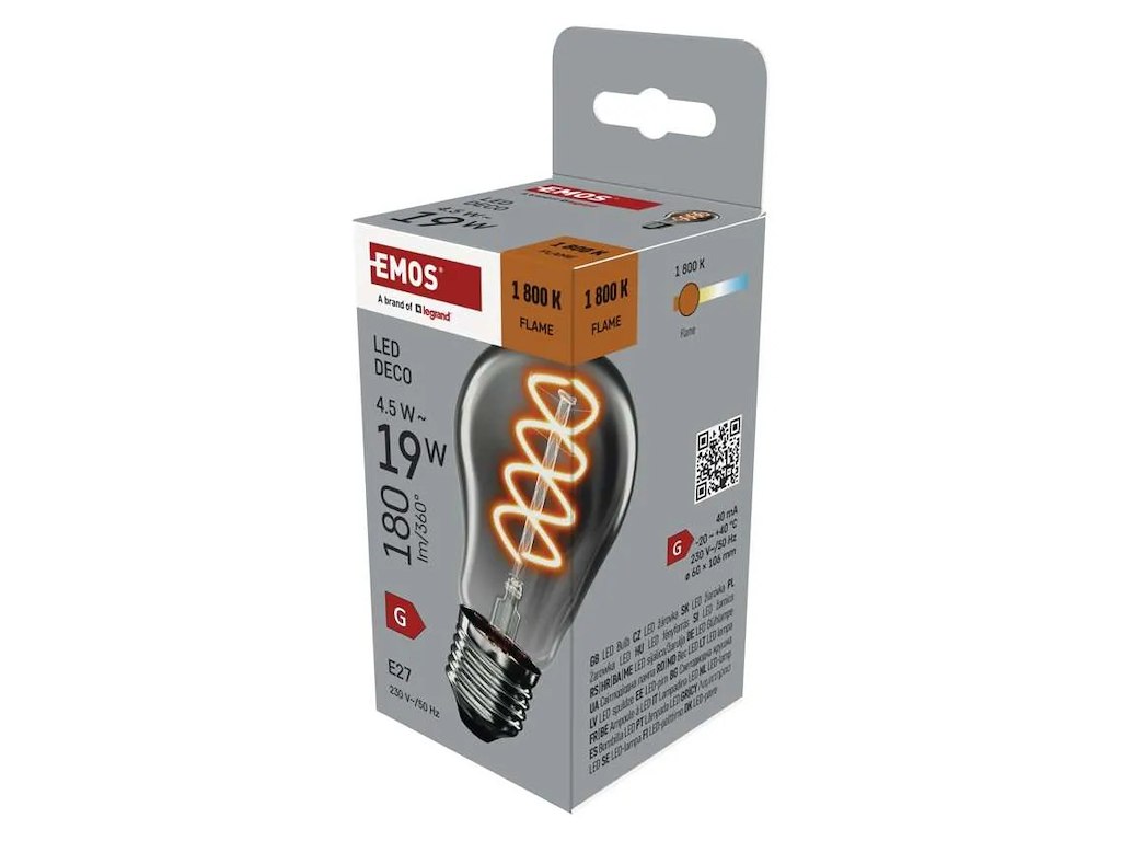 EMOS LED Pære 4,5W Vintage 1800K E27