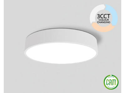 LED Armatur Hvid 24W 3-CCT ø400
