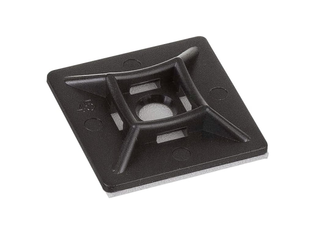 Kabelbinder Holder 28×28 mm | Sort | 100-Pak