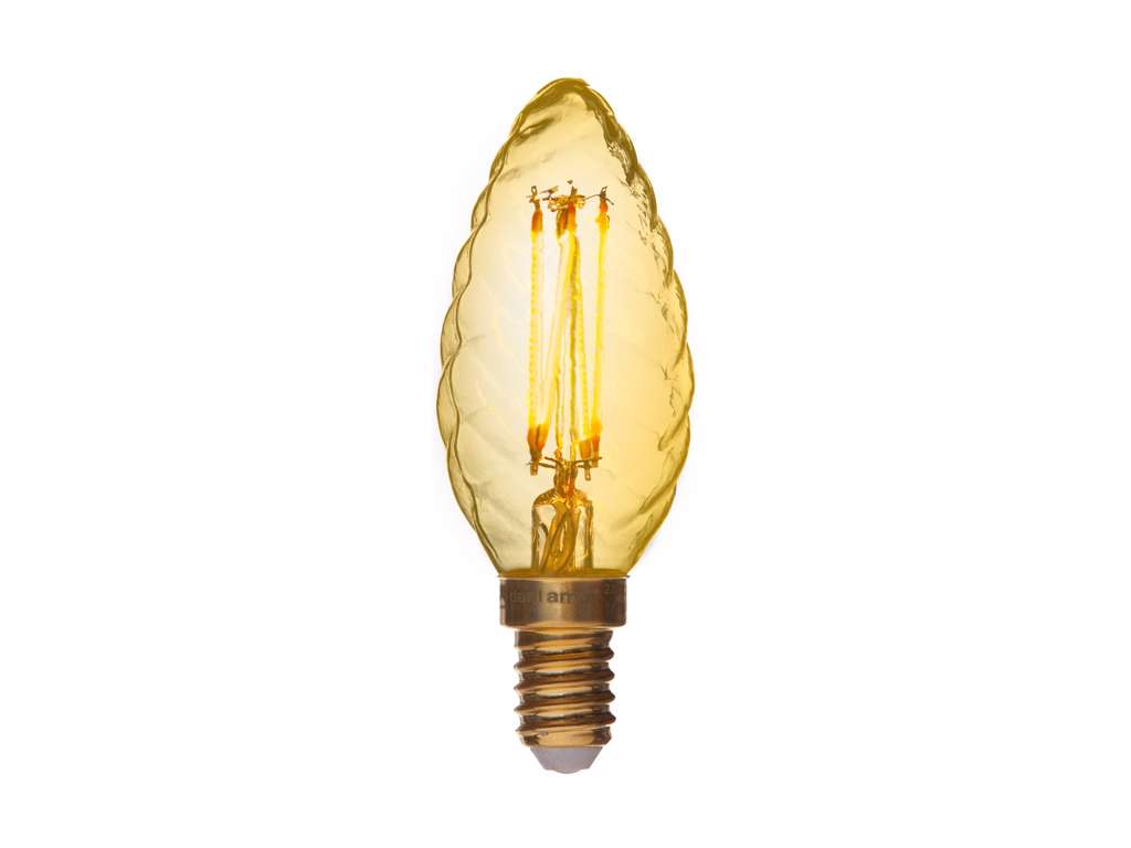 Danlamp LED Krystalkerte Gold 2,5W (25W) 2000K E14 | Dæmpbar