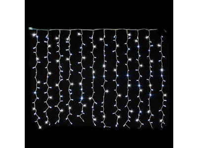 Festilight Blinkende LED Gardiner 2m  - Koldt Lys
