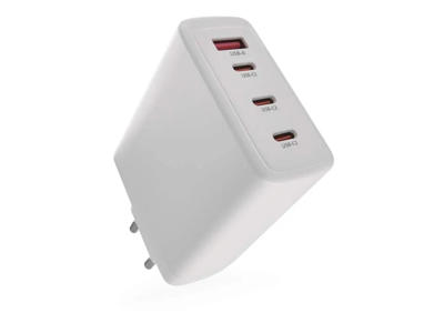 Universal USB GaN Oplader PD 120 W 4-porte USB-A, USB-C1,2,3.