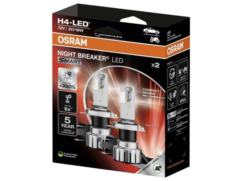 H4 OSRAM Night Breaker LED Smart Pro 20W 12V