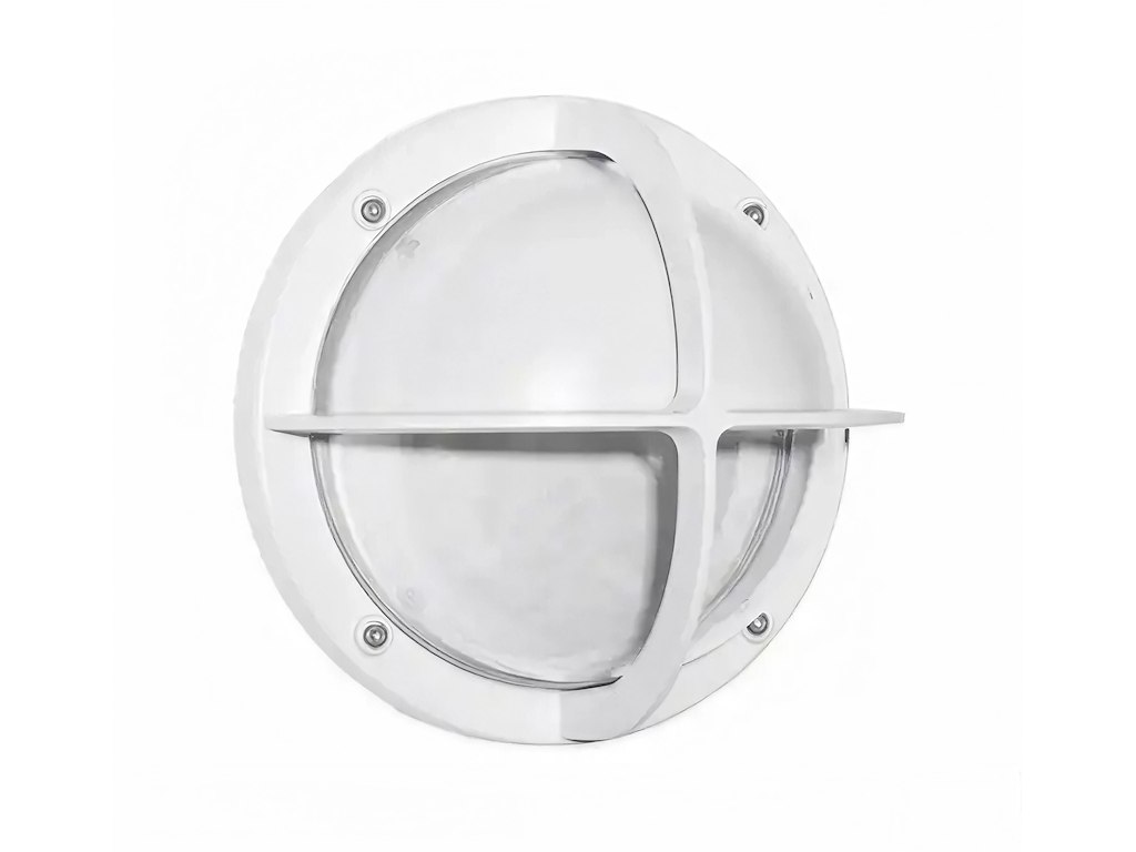 MINI Skotlampe med Halvskærm E14 Hvid IP44