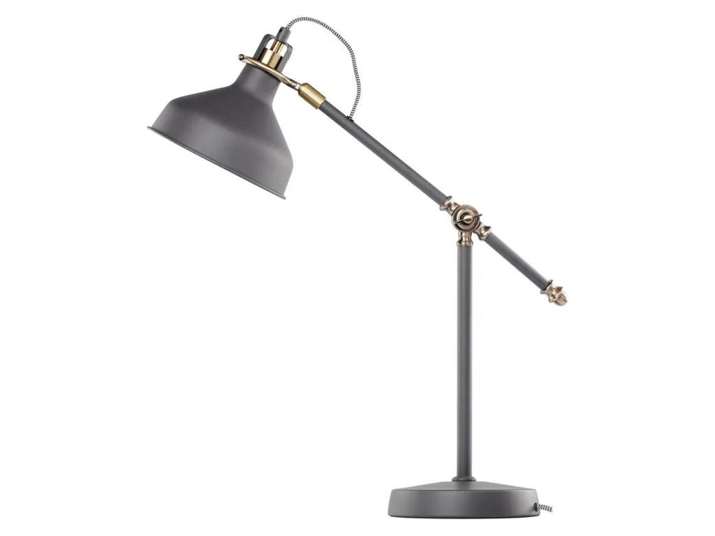 Bordlampe Retro Grå Metal E27