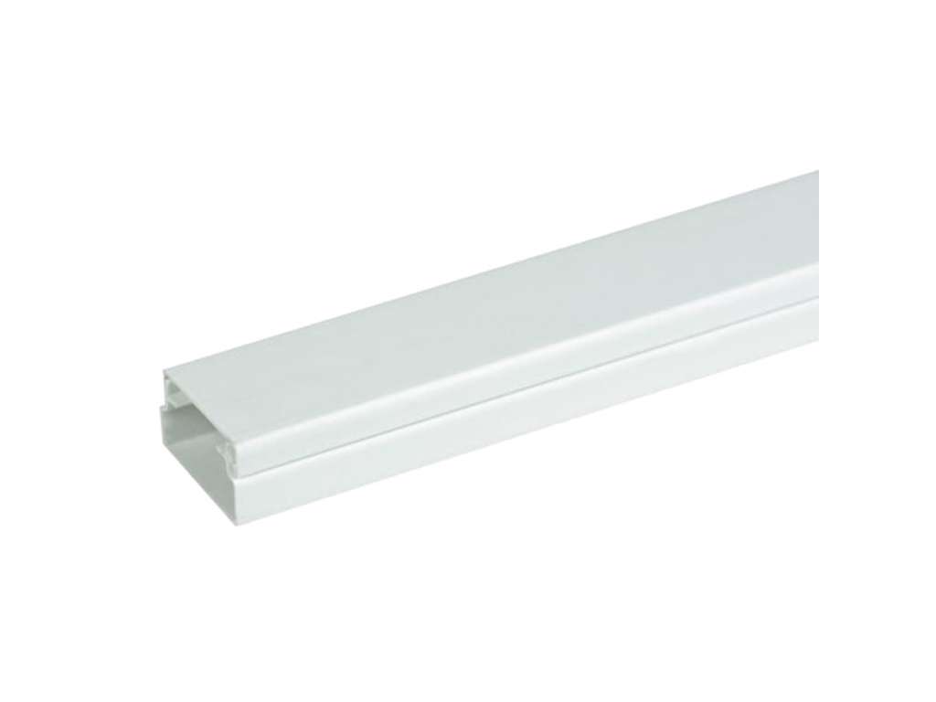 Kabelkanal Hvid M/Låg 2 Meter 20x20 mm