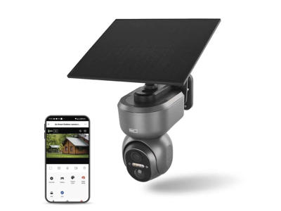 Overvågningskamera 3MP Full HD solcelledrevet 4G/LTE