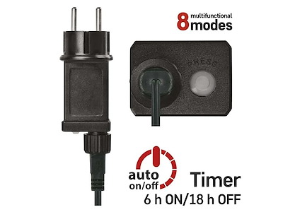 EMOS LED lyskæde 120 dioder 12M m/Timer