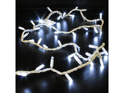 Festilight Blinkende LED Guirlande IP66 10M i kold hvid - Hvidt kabel