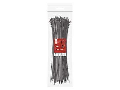 EMOS Kabelstrips 350×4,8 mm | Sort | 100 stk