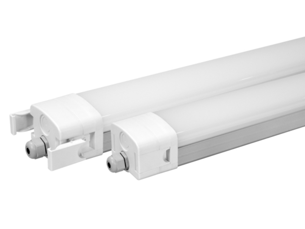 Tri-Proof LED Industriarmatur 40W 4000K RA90 IP65 IK10 1200 mm