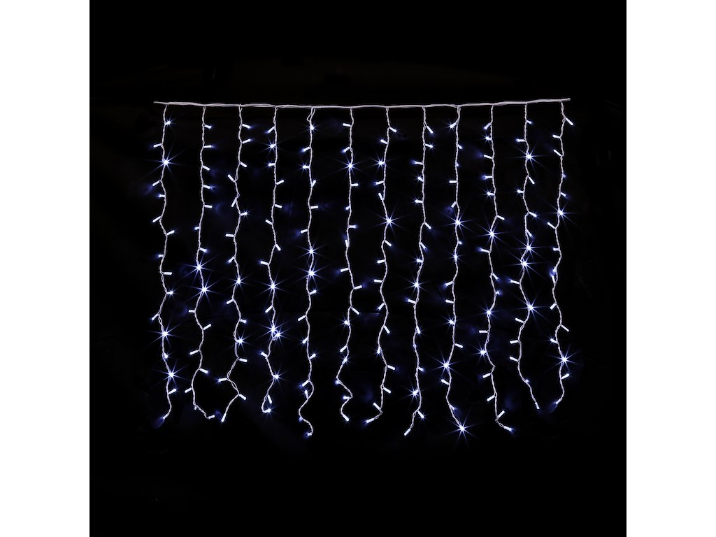 Festilight Blinkende LED Gardiner 2M - Koldt Lys