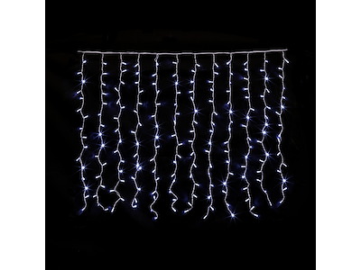 Festilight Blinkende LED Gardiner 2M - Koldt Lys