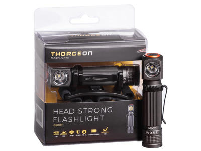 THORGEON LED Pande- og Lommelygte 130 lm | Genopladelig