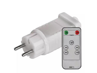 Adapter til Lyskæder 230V M/Fjernbetj. & timer  (A)