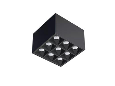 Downlight Påbyg 830 18W Sort UGR<17