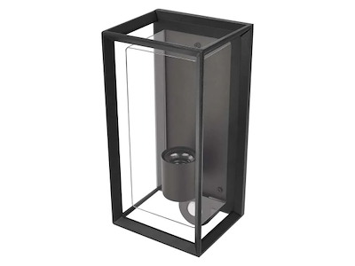 EMOS MALVA væglampe med sensor E27 IP44 sort