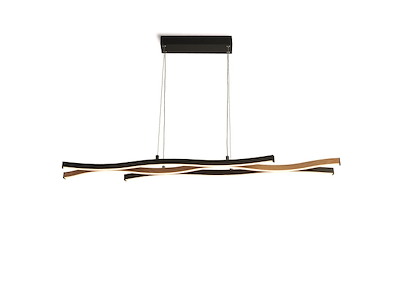 Searchlight Pendel Bloom Sort & Træ