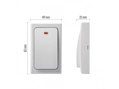 EMOS P5729T Batterifri Ringeknap til P5729, P5729B og P5731