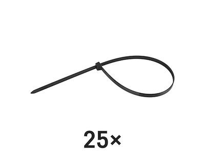 EMOS Kabelstrips 450×7,6 mm | Sort | 25-Pak