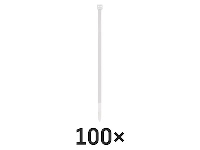 EMOS Kabelstrips 300×3,5 mm | Hvid | 100-Pak