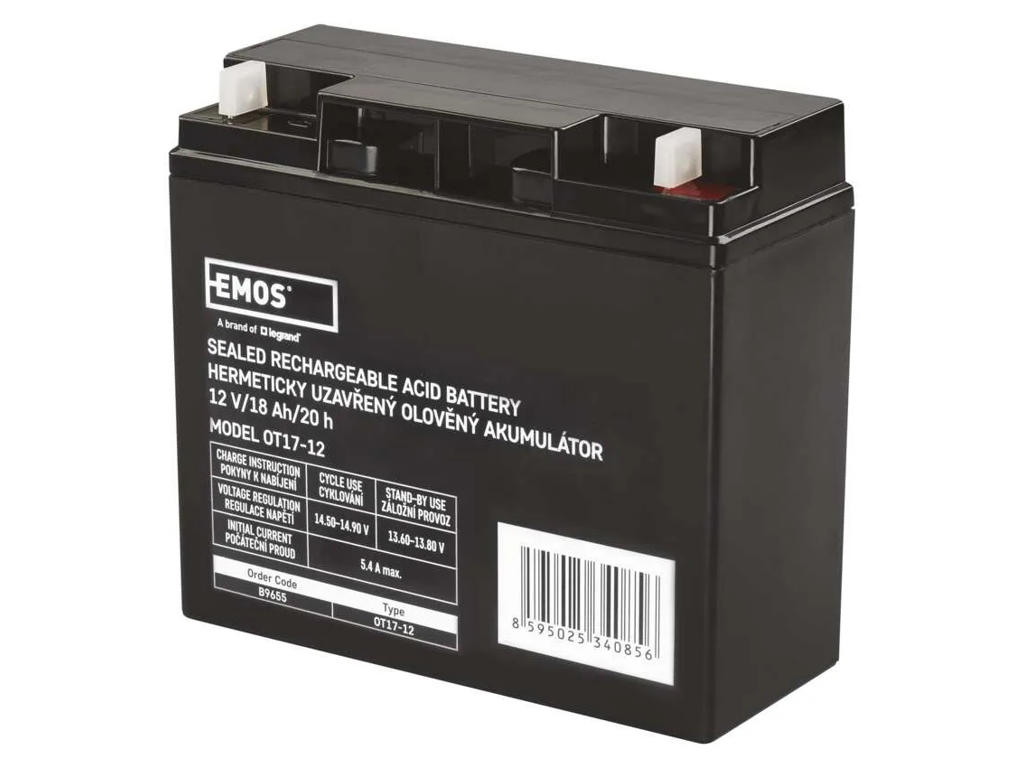 EMOS Blybatteri AGM | 12V | 18Ah