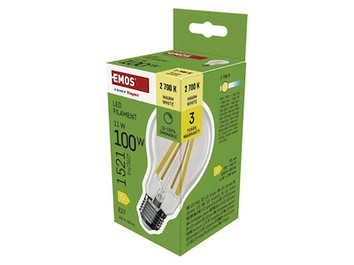 EMOS Retrofit A60 LED Pære E27 11W (100W) 2700K | Dæmpbar