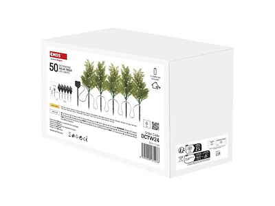 EMOS LED Julegrene 5 stk Varm Hvid med Solcelle IP44
