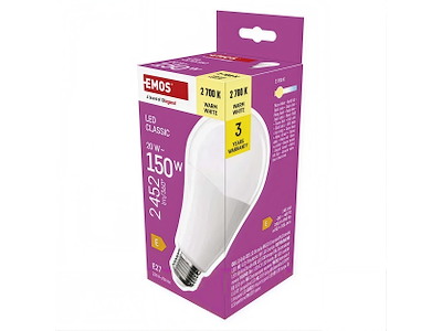 EMOS Classic A80 LED Pære E27 20W (150W) 2700K