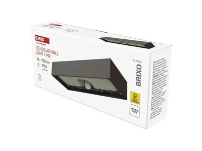 LED Solcelle Væglampe m/Pir IP65 