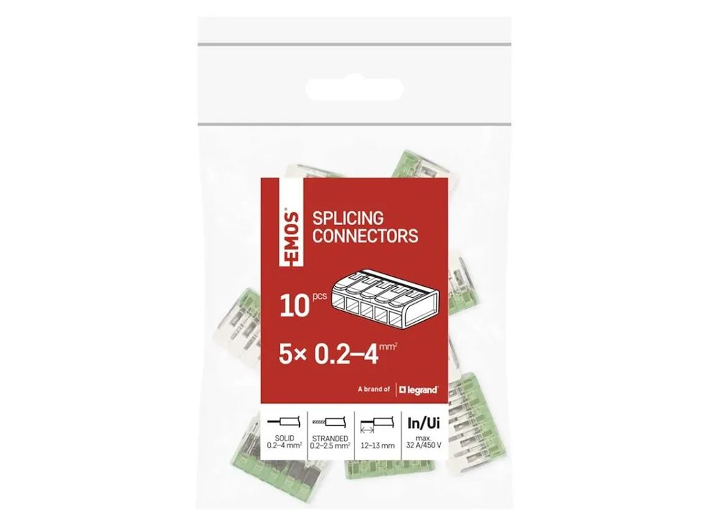 EMOS Samlemuffe 5x0,2–4 mm² | 10 stk.
