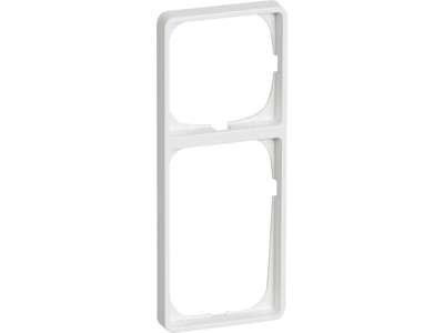 Ramme 50 F/Afbryder + Stikkontakt Hvid 2½ Modul