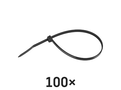 EMOS Kabelstrips 250×4,8 mm | Sort | 100-Pak