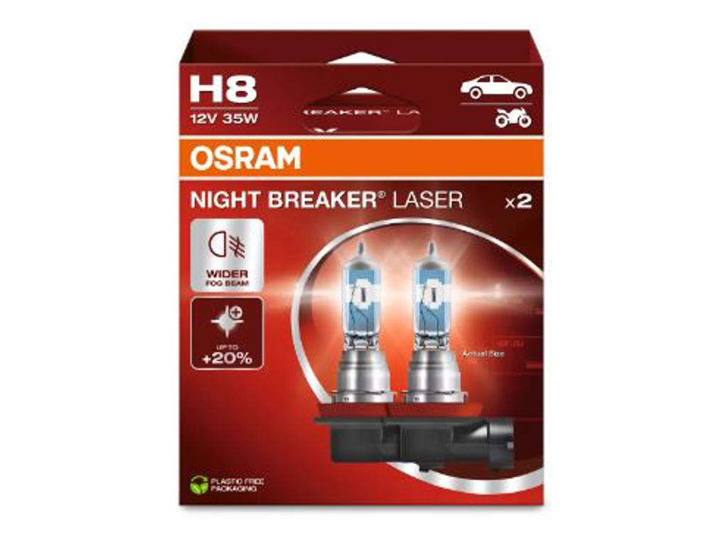 H8 OSRAM Night Breaker Laser 35W 12V | 2-Pak