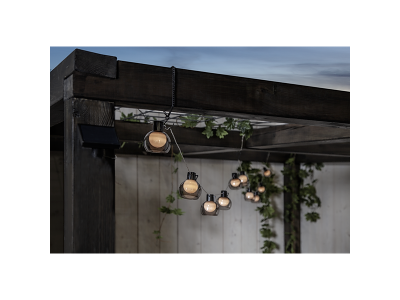 Star Trading Solar Lyskæde Smoky – 10 LED, varm hvid, udendørs