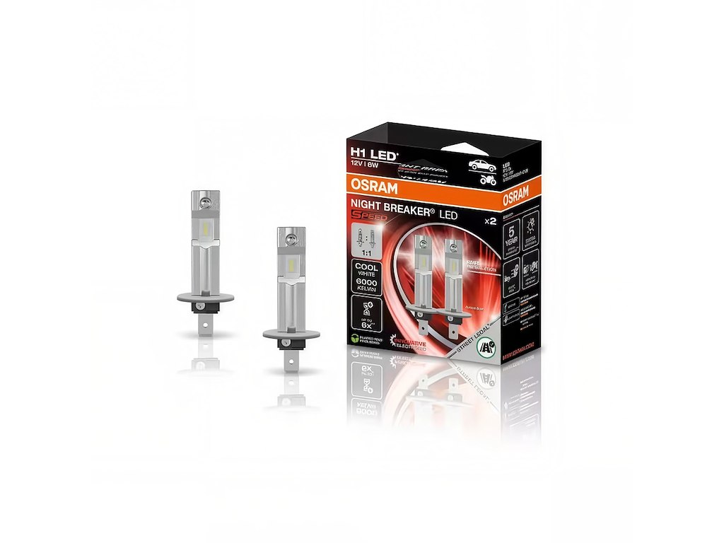 OSRAM NIGHT BREAKER LED SPEED H1 16W 12V | 2-Pak