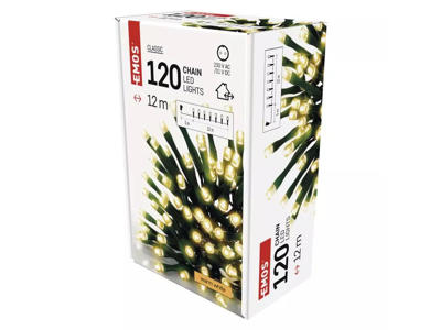 EMOS LED lyskæde 120 Dioder 12M m/Timer