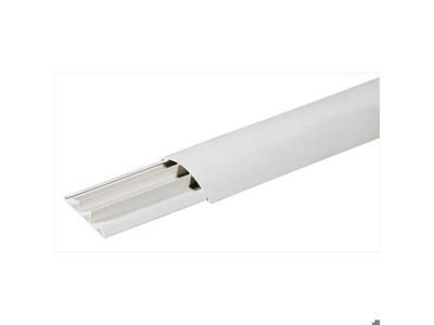 Gulvkanal 12x50 mm, hvid- 2 meter