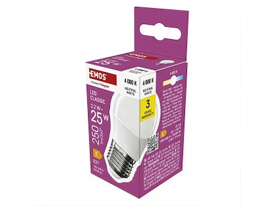 EMOS Classic Mini Globe LED Pære E27 2,2W (25W) 4000K