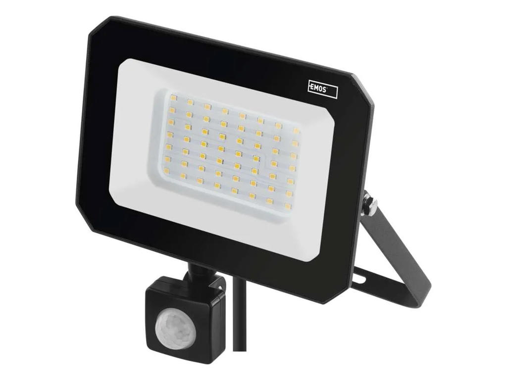 LED Projektør 50W 4000K IP44 m/Sensor