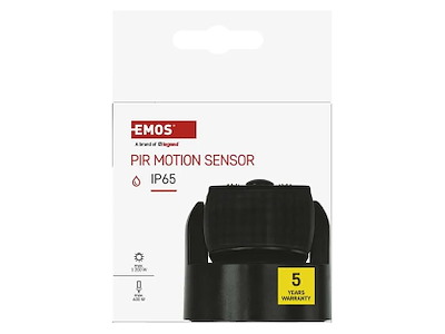 EMOS PIR Bevægelsessensor IP65 1200W Sort