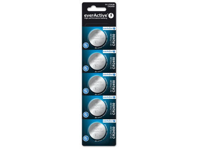 Everactive Lithium CR2450 Batterier | 5-Pak 