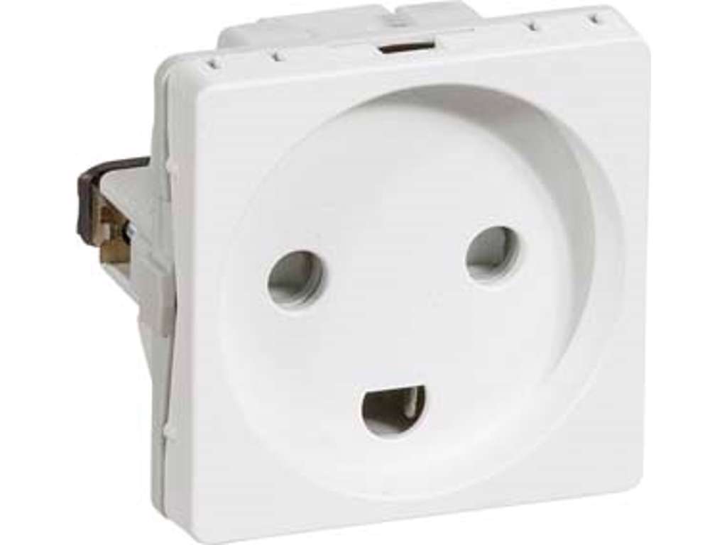 Stikkontakt Hvid M/J