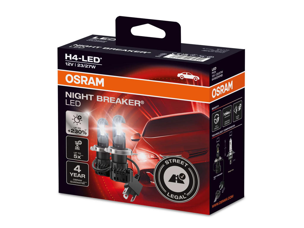 LED Night Breaker H4 2-Pak