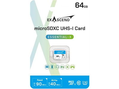 Micro SD UHS-I 64GB, 90MB/s, 40MB/s,